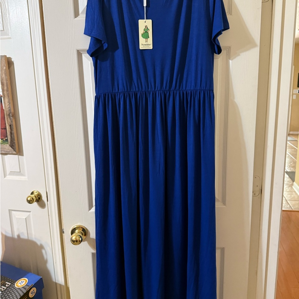 Blue Women’s Plus Size Dress